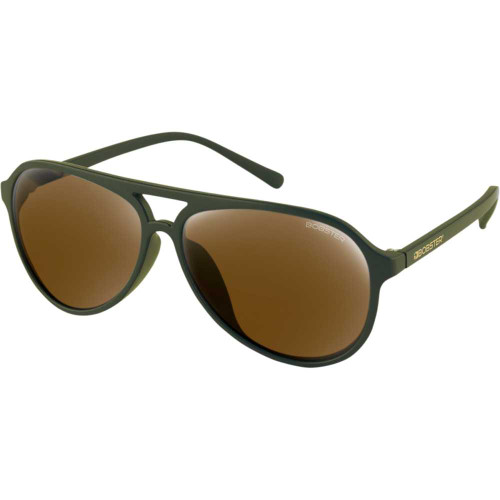 BOBSTER BMAV102HD Bobster Maverick Sunglasses - Matte Olive - Brown Hd Gold Mirror Bmav102Hd