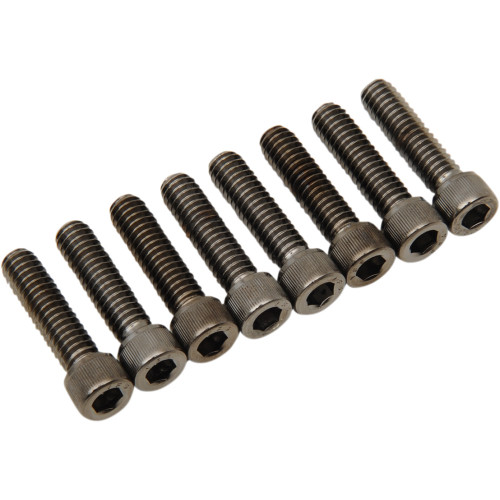 Drag Specialties Bolt Kit - Lifter - Black/Chrome - Knurled - M8