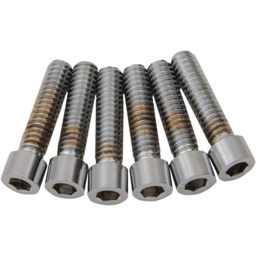 Drag Specialties Bolt Kit - Transmission Top - Chrome - Smooth - M8