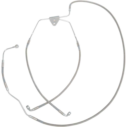 DRAG SPECIALTIES 1741-2938 Drag Specialties Brake Line - Front (Lower/Mid) - Stainless Steel