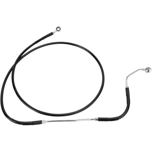 Drag Specialties Brake Line - Front - Black - +8" Abs