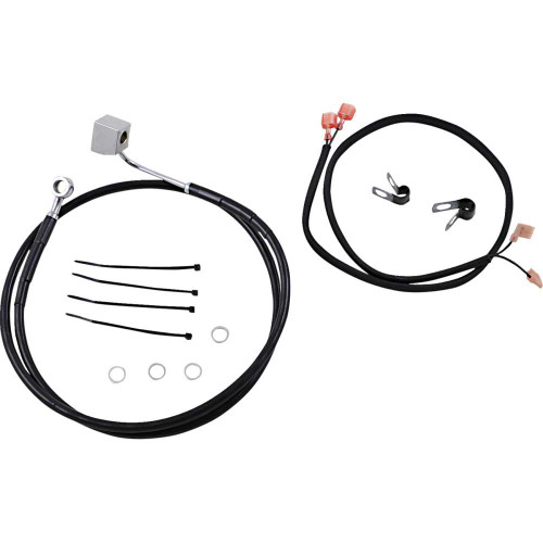 DRAG SPECIALTIES 1741-2949 Drag Specialties Brake Line - Rear - Black