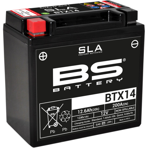 Bs Battery Battery - Btx14 (Ytx) 300681