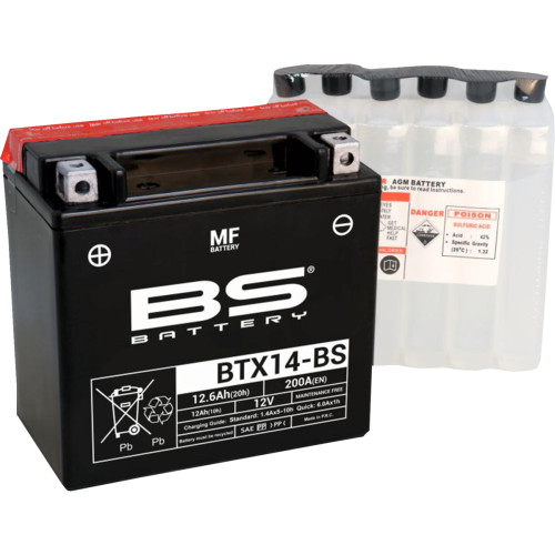 Bs Battery Battery - Btx14-Bs (Ytx) 300604 Bs Battery Battery - Btx14-Bs (Ytx) 300604