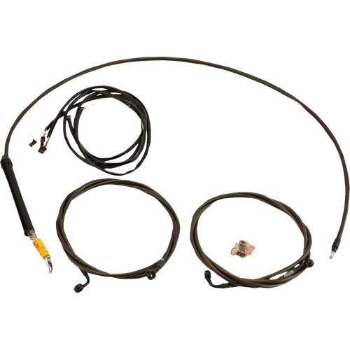 LA CHOPPERS LA8059KT313M Cable Kit - 12" - 14" Handlebars - Midnight La-8059Kt3-13M