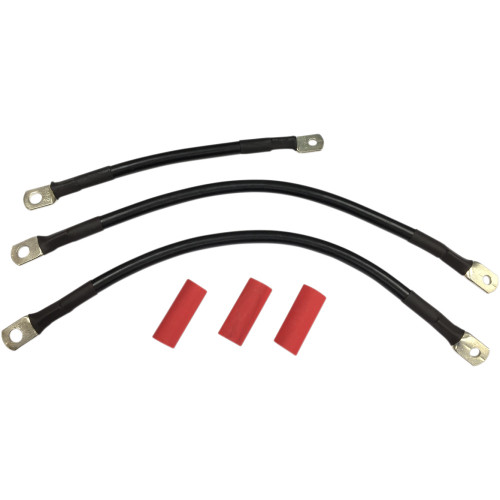 Drag Specialties Black Battery Cable Set - '93-'08 Fl