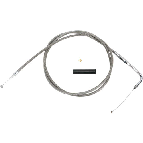 DRAG SPECIALTIES 0650-1081 Drag Specialties Stainless Braided Throttle Cable - 58"