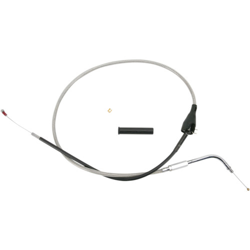 Drag Specialties Stainless Braided Idle Cable - Cruise - 38-3/8"