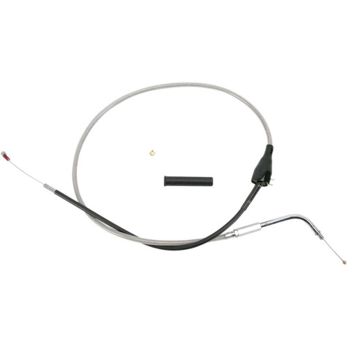 DRAG SPECIALTIES 0651-0173 Drag Specialties Stainless Braided Idle Cable - Cruise - 44"