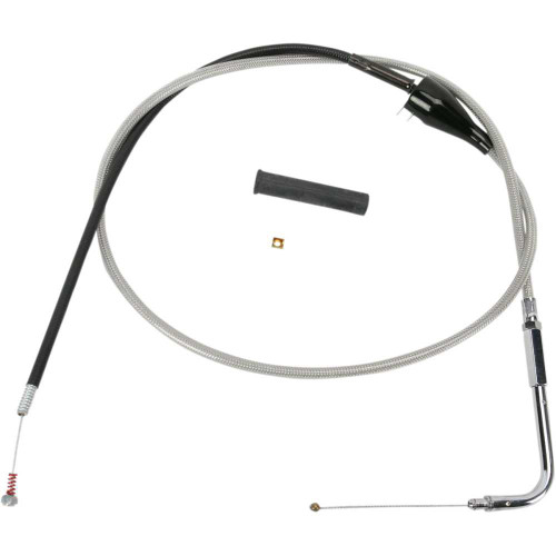 DRAG SPECIALTIES 0651-0175 Drag Specialties Stainless Braided Idle Cable - Cruise - 48"