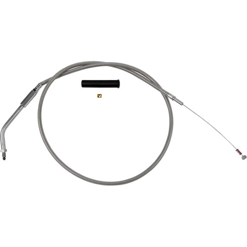 DRAG SPECIALTIES 0651-0241 Drag Specialties Stainless Braided Idle Cable - 36-1/2"
