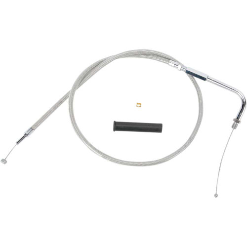 DRAG SPECIALTIES 0650-0316 Drag Specialties Stainless Braided Throttle Cable - 34-1/2"