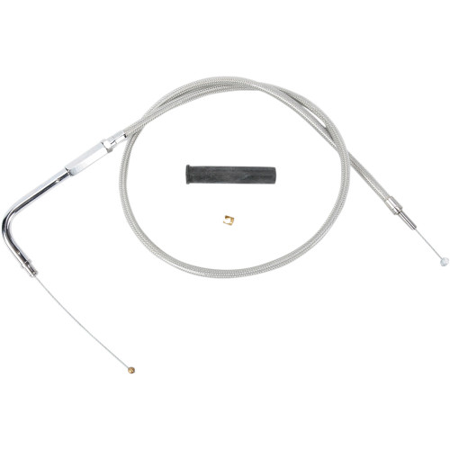 Drag Specialties Stainless Braided Throttle Cable - 36-3/4" Drag Specialties Stainless Braided Throttle Cable - 36-3/4"