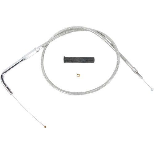 DRAG SPECIALTIES 0650-0297 Drag Specialties Stainless Braided Throttle Cable - 36-3/4"