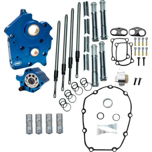 Cam Chest Kit Without Cams - Chain Drive - Water Cooled - Chrome Pushrods - M8 310-1265