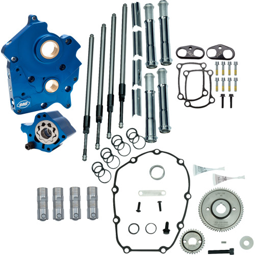 Cam Chest Kit Without Cams - Gear Drive - Oil Cooled - Chrome Pushrods - M8 310-1259
