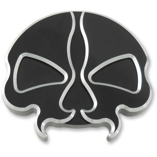 DRAG SPECIALTIES 0703-0786 Drag Specialties Gas Cap - Vented - Split Skull - Black