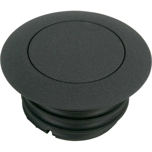 DRAG SPECIALTIES 0703-0327 Drag Specialties Gas Cap - Non-Vented Pop-Up - Black Wrinkle