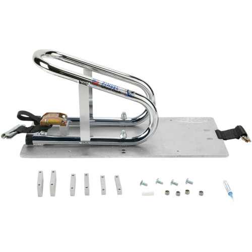 Pingel Wheel Chock - Series E-Track - Recessed - Removable - Chrome - 6-1/2" Wc65Er