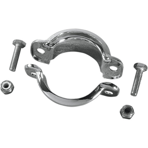 Drag Specialties Muffler Clamps - Chrome