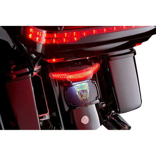 Ciro Taillight/License Plate Mount - Smoke Lens - Black 40454