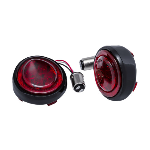 Ciro Turn Signal Insert - Red Led - Red Lens - Black 45720