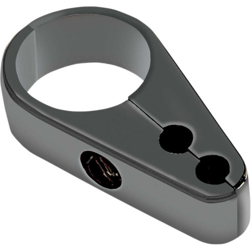 DRAG SPECIALTIES 0658-0076 Drag Specialties Cable Clamp - Dual Throttle - Die-Cast - 1-1/4" Frame - Black