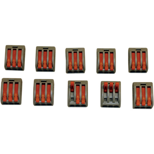 Custom Dynamics Wiring Cage Clamps 3-Spot - 10Pk Cg23