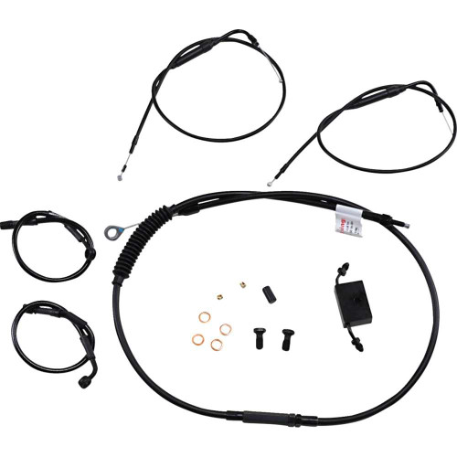 BURLY BRAND B301270 Burly Brand Extended Handlebar Cable And Brake Line Kit For Sportsters With Abs - Clubman Handlebars B30-1270