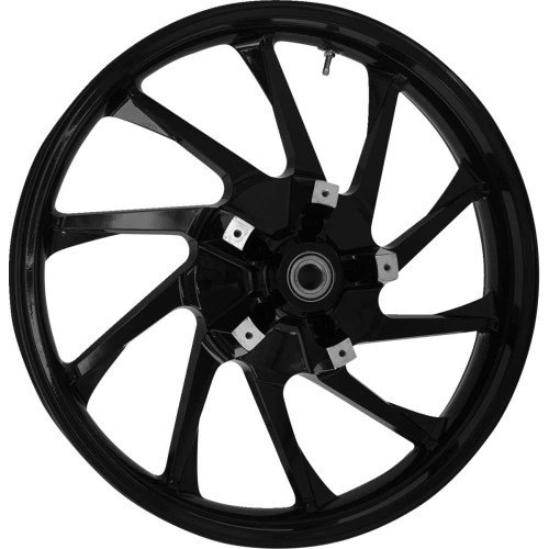 COASTAL MOTO 3DHUR213SB Coastal Moto Wheel - Hurricane 3D - Front - Dual Disc/Without Abs - Black - 21X3.5 3D-Hur213Sb