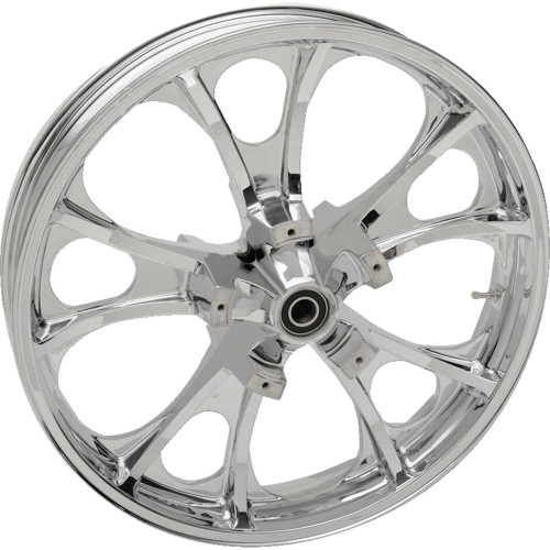 COASTAL MOTO 3DLGO213CHABST Coastal Moto Wheel - Largo 3D - Front - Dual Disc/With Abs - Chrome - 21X3.5 3D-Lgo213Chabst