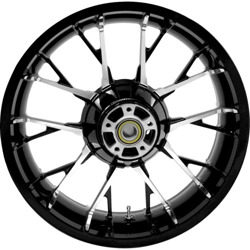 COASTAL MOTO 3DMAR185BCABST Coastal Moto Wheel - Marlin - Rear - Single Disc/With Abs - Black Cut - 18X5.5 3D-Mar185Bcabst
