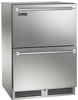 Perlick 24" Signature Series Outdoor Dual Zone Freezer/Refrigerator with Stainless Steel Drawers - HP24ZO-4-5