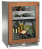 Perlick 24" Signature Series Outdoor Marine Grade Beverage Centers Panel Glass Door - HP24BM-4-4