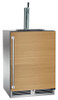Perlick 24" C-Series Indoor 1 Tap Beverage Dispenser with Panel Ready Solid Door - HC24TB-4-2-1