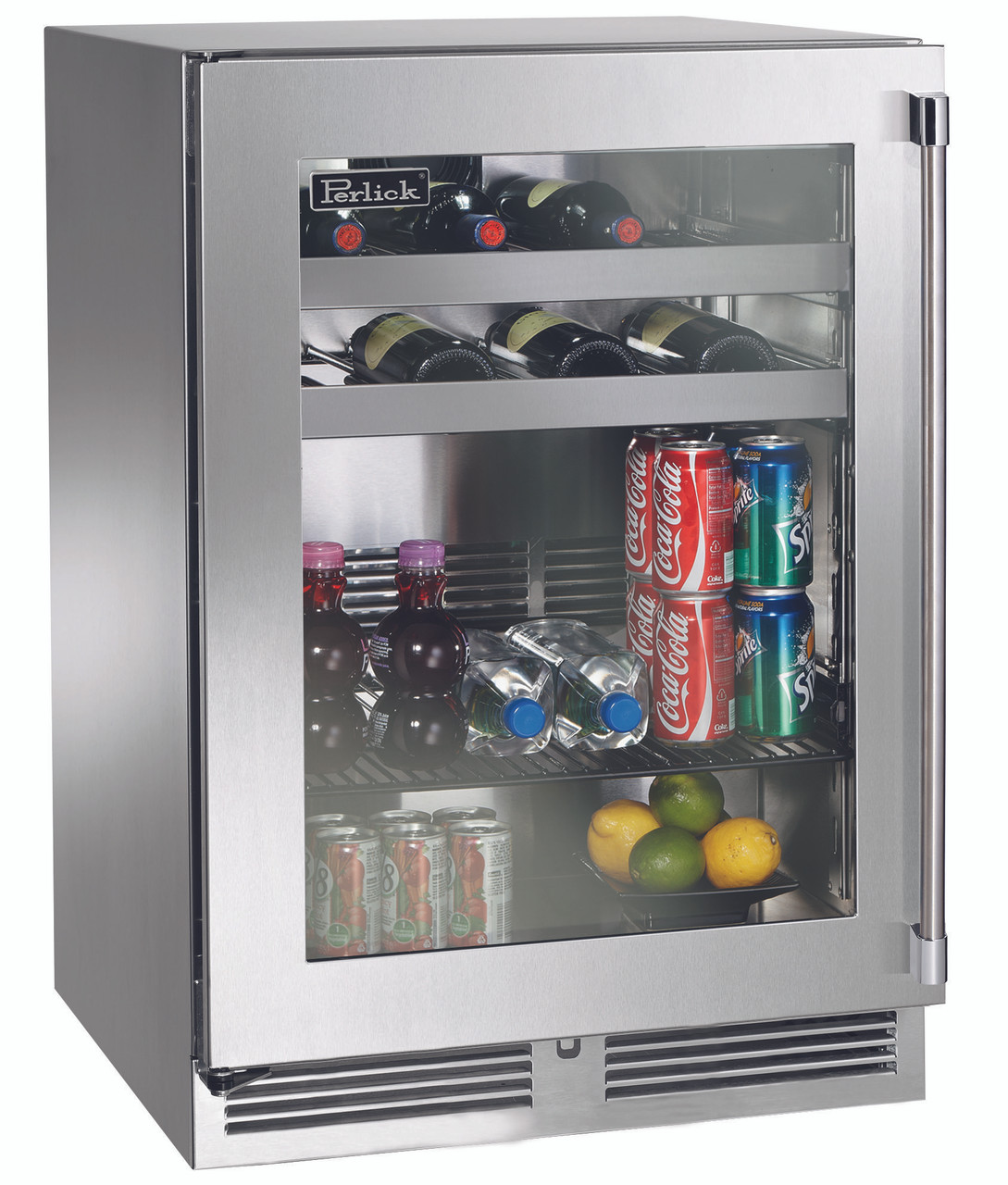 Perlick Signature Series Shallow Depth 18 Depth Outdoor Refrigerator w/  fully integrated panel-ready glass door — The BBQ Element