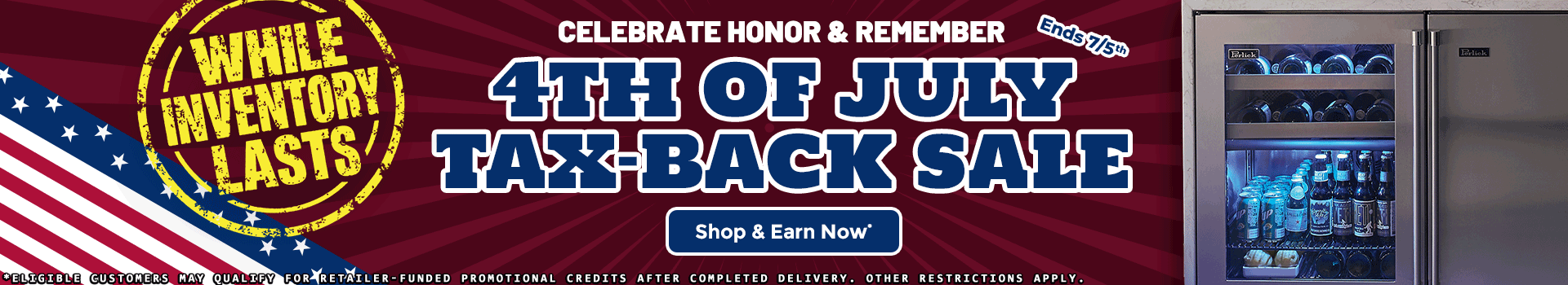 4th of July Tax Back Sale