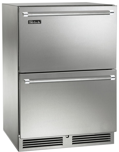 Perlick 24" Signature Series Outdoor Freezer with Stainless Steel Drawers - HP24FO-4-5