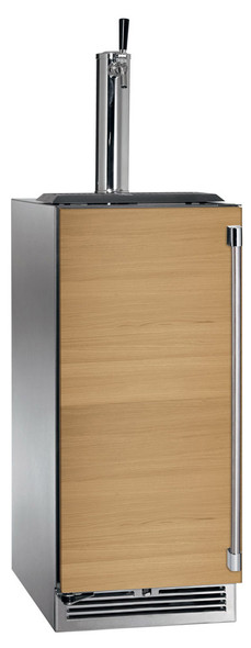 Perlick 15" Signature Series Indoor Beverage Dispenser with Panel Ready Solid Door 1 Tap - HP15TS-4-2-1