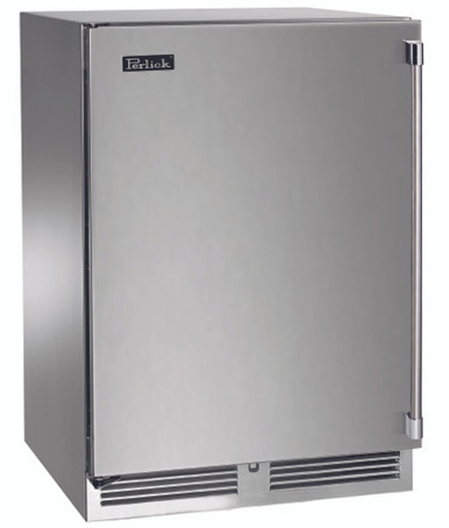 Perlick 24" Signature Series Indoor Single Zone Wine Reserve with Stainless Steel Solid Door - HP24WS-4-1