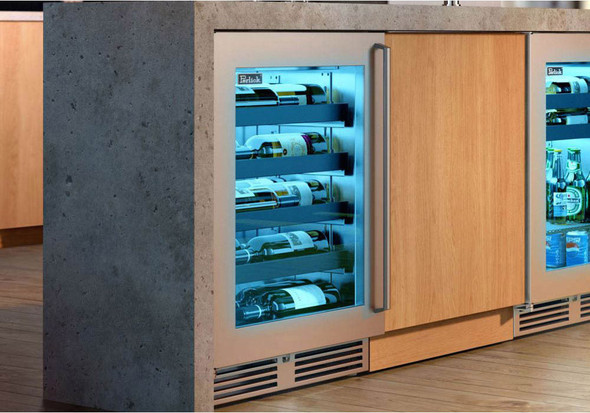 Perlick 24" Signature Series Indoor Dual Zone Wine Reserve with Stainless Steel Glass Door - HP24DS-4-3