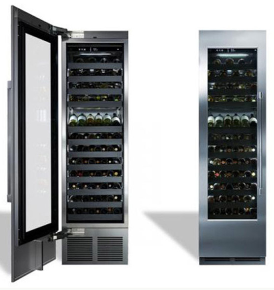 Perlick 24" Built-In Column Wine Reserve with Dual Zone Panel Ready Glass Door - CR24D-1-4