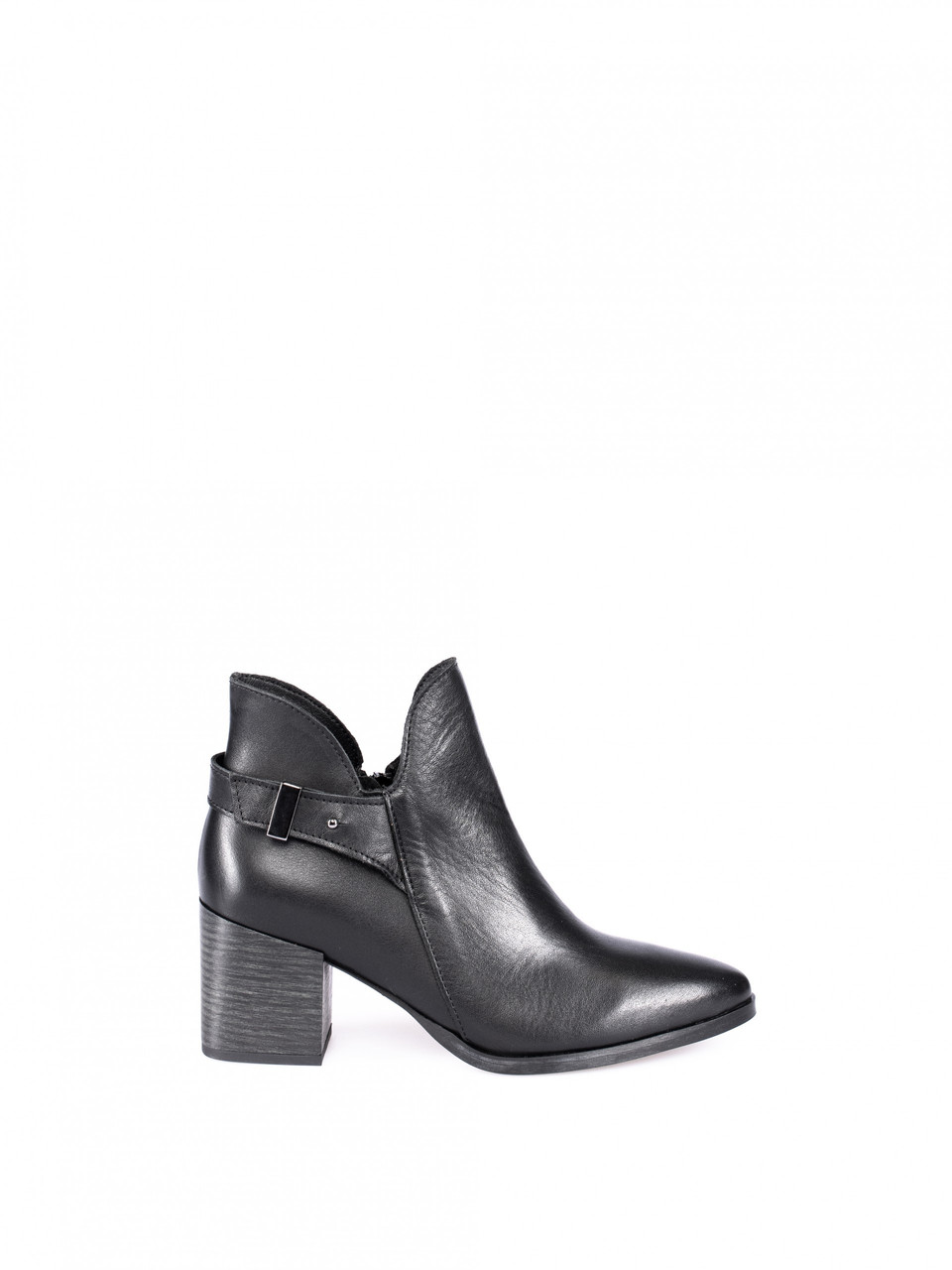 Black mid deals heel ankle boots