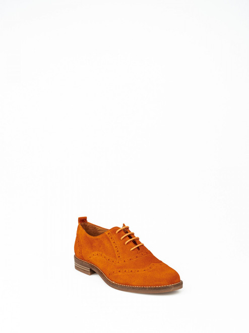 Orange Brogue Shoes