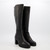 Leather Heeled Knee-High Boots