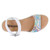 Colorful Leather Sandals - White