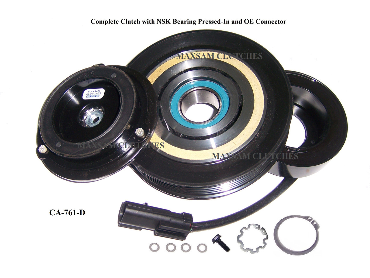 RAM 1500, 2011 - 2013, 3.7, 4.7 Liter, AC Compressor Complete CLUTCH (Read Details) Made by Maxsam Clutches in the USA