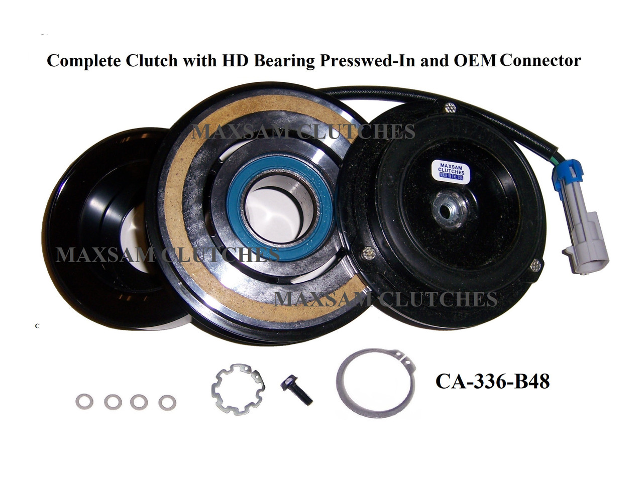 Chevy Corvette ZR-1 1990 - 1995  8 Cyl 5.7 Liter AC Compressor Complete CLUTCH (Read Details) Made by Maxsam Clutches in the USA