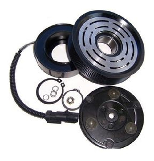 Saihisday AC Compressor Clutch Assembly Kit AC Compressor Cutch Repair Kit with Pulley Bearing Electromagnetic Coil & Plate Replacement for Dodge Dakota Ram 02-03