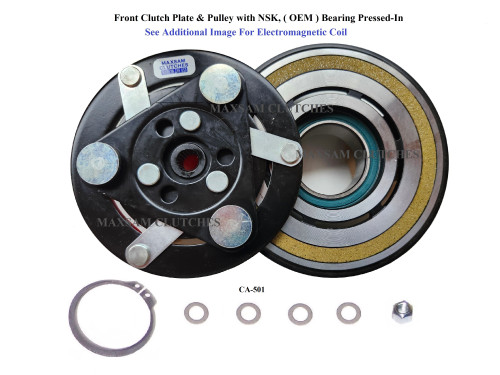 Honda Civic Hybrid, 2006 - 2011, 1.3 Liter, AC Compressor COMPLETE CLUTCH (Read Details) US Made by Maxsam Clutches, Fits Sanden HBC175 model # 4212 